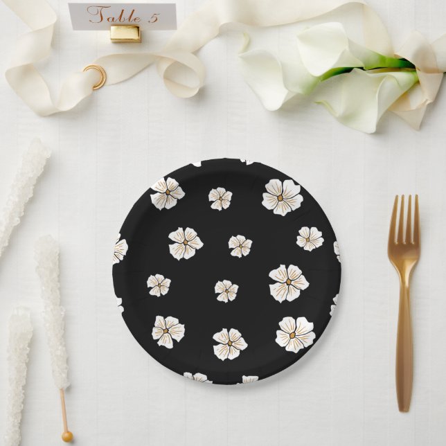 Personalisierte 7" Rundpapierplatte Pappteller (Hochzeit)