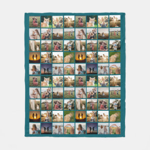 Personalisierte 80-FotoCollage Fleecedecke