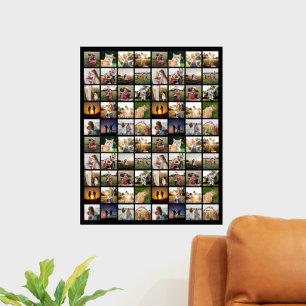 Personalisierte 80-FotoCollage Poster