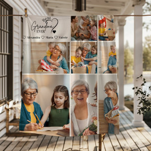 Personalisierte 8-Foto-Beste-Oma-aller-Zeiten-Mini Fleecedecke