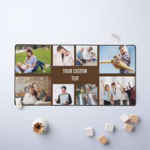 Personalisierte 8-Foto-Collage-Familie und benutze Schreibtischunterlage