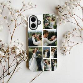 Personalisierte 8-Foto-Collage iPhone 16 Plus Hülle