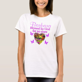 PERSONALISIERTE, 90 JAHRE lang VON GOTT GESTALTETE T-Shirt