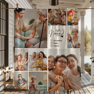 Personalisierte 9-Foto-Beste-Nonna-aller-Zeiten-Mi Fleecedecke