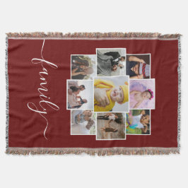 Personalisierte 9 Foto- und Textsammlung Decke