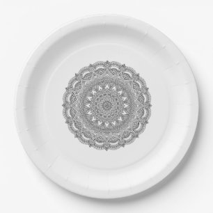 Personalisierte 9" Rundpapierplatte Pappteller