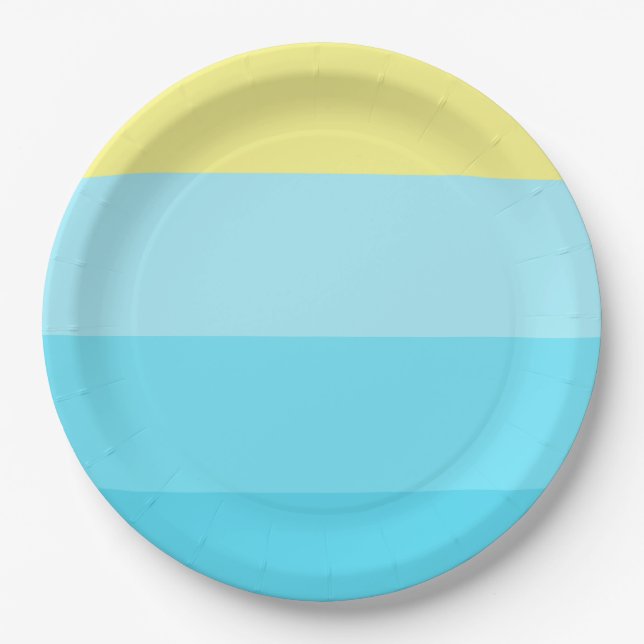 Personalisierte 9" Rundpapierplatte Pappteller (Vorderseite)
