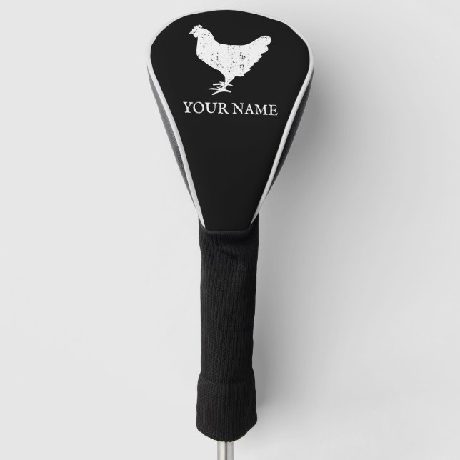 Personalisierte Abdeckung für Golfspieler mit Hähn Golf Headcover (Vorderseite)