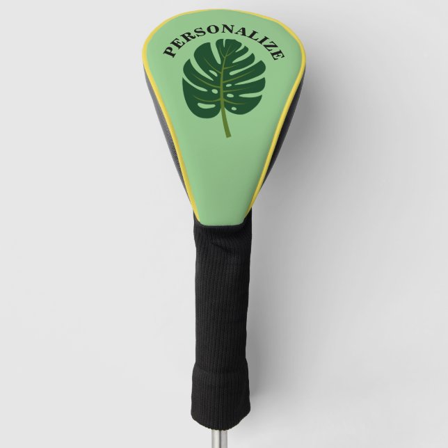 Personalisierte Abdeckung für Golfspieler mit Mons Golf Headcover (Vorderseite)