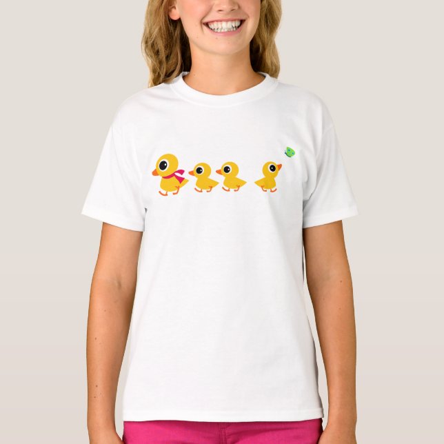 Personalisierte abgelenkte Ente T-Shirt (Vorderseite)