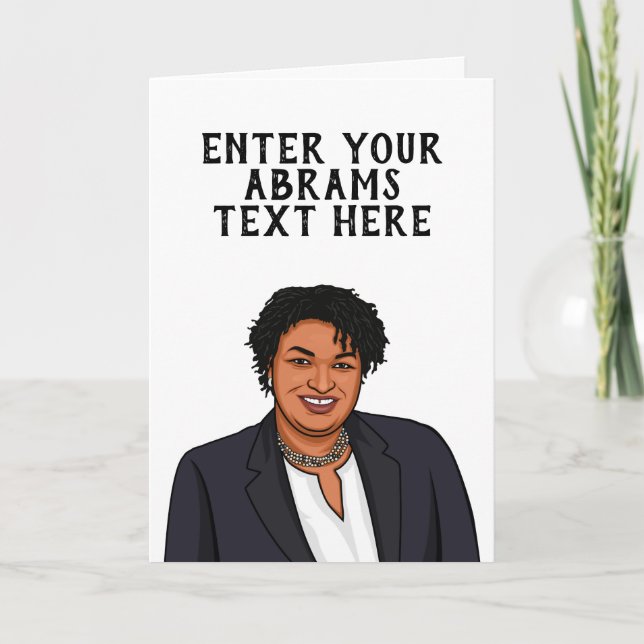 PERSONALISIERTE ABRAMS KARTE (Vorderseite)