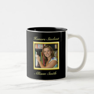 Personalisierte Abschluss-Foto-Tassen Zweifarbige Tasse