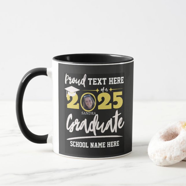 Personalisierte Abschluss-Klasse der Proud-Familie Tasse (Mit Donut)