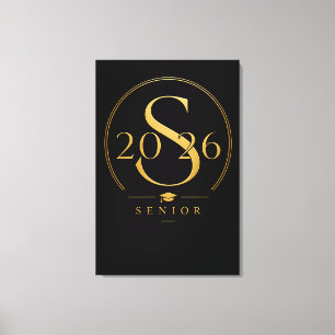 Personalisierte Abschluss-Kunst Senior 2026 Name Leinwanddruck