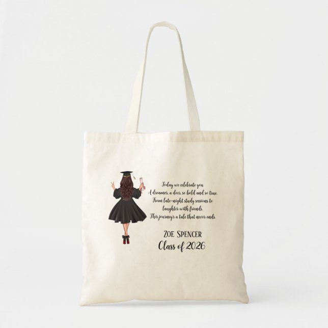 Personalisierte Abschluss-Tasche Tragetasche (Vorne)