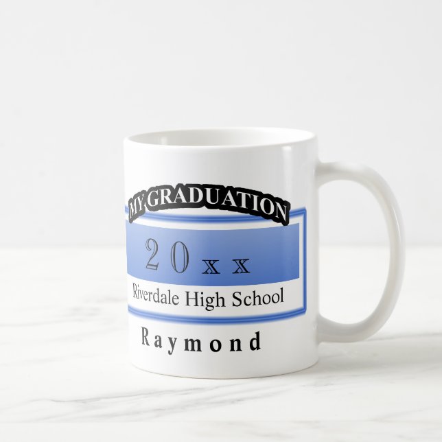 Personalisierte Abschluss-Tassen Kaffeetasse (Rechts)
