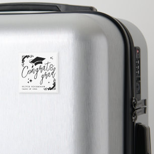Personalisierte Abschlussfeier Elegantes Skript St Magnet