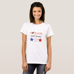 Personalisierte Abstimmung über das politische Shi T-Shirt