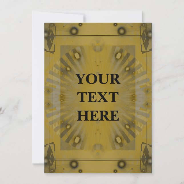 Personalisierte Abstrakte Art Deco Veranstaltung Einladung (Vorderseite)