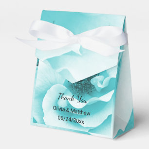 Personalisierte Abstrakte Blu & White Florals Geschenkschachtel