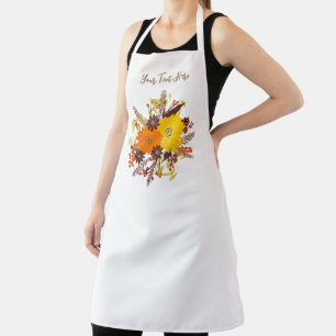 Personalisierte Abstrakte Florale Botanik Schürze