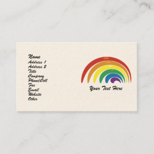 Personalisierte Abstrakte Rainbow Biz Cards Visitenkarte