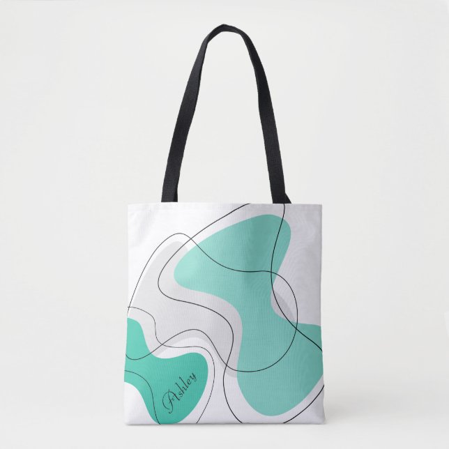 Personalisierte abstrakte Tragetaschen Tasche (Vorderseite)