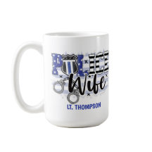 Personalisierte Abzeichen-Flag-Blaue Linie der Pol