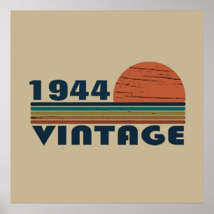 Personalisierte achtzig Vintage 80. Geburtstagsfei Poster