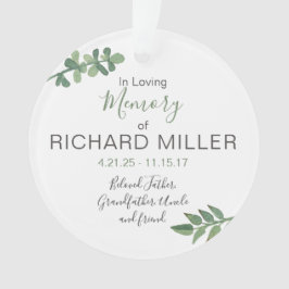 Personalisierte Acrylerinnerungsverzierung Ornament
