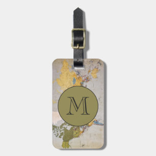Personalisierte Adresse für mit Monogramm Reisen a Gepäckanhänger