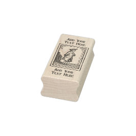 Personalisierte Ahornholz-Briefmarke Gummistempel
