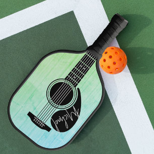 Personalisierte akustische Gitarre Pickleball Schläger