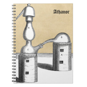 Personalisierte Alchemy Furnace und Alembic Flask Notizblock