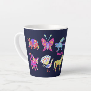 Personalisierte Alebrije-Mexikanische-Tiere-Volksk Milchtasse