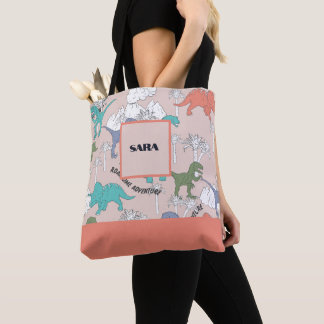 Personalisierte Allover gedruckte Dinosaurier-Tasc Tasche