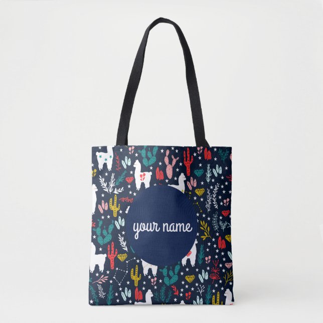 Personalisierte Alpaka-Taschen-Tasche Tasche (Vorderseite)