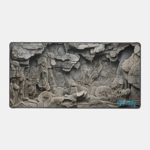 Personalisierte, als "Stone Image Desk Mat" markie Schreibtischunterlage