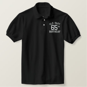 Personalisierte alte Furz besticktes Polo-Shirt