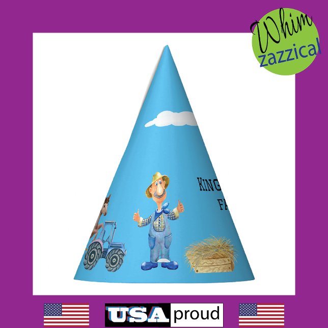 Personalisierte alte MacDonald's-Schweinefarm Partyhütchen (Von Creator hochgeladen)
