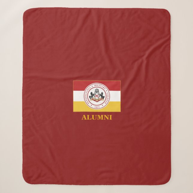 PERSONALISIERTE ALUMNI Red Sherpa PMC Flag Blanken Sherpadecke (Vorderseite)
