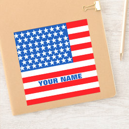 Personalisierte amerikanische Flagge Aufkleber