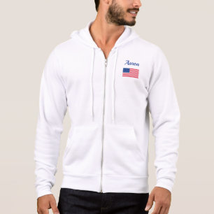 Personalisierte amerikanische Flagge Herrenjacke G Hoodie