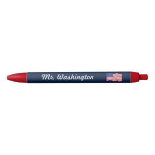 Personalisierte amerikanische Flaggen-Stifte-Gesch Kugelschreiber