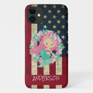 Personalisierte amerikanische Mermaid Case-Mate iPhone Hülle