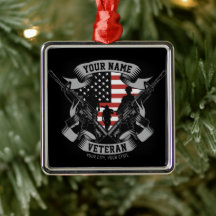 Personalisierte amerikanische Veteran Proud Vet US