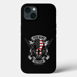 Personalisierte amerikanische Veteranen-Stolz Vet iPhone Hülle