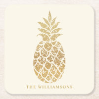 Personalisierte Ananas auf Elfenbein