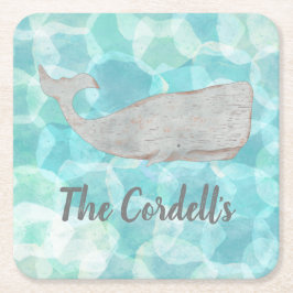 Personalisierte Ananas Bar Drink Coasters Rechteckiger Pappuntersetzer