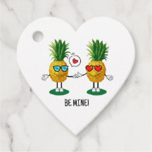 Personalisierte Ananas Emoji Liebe Couple